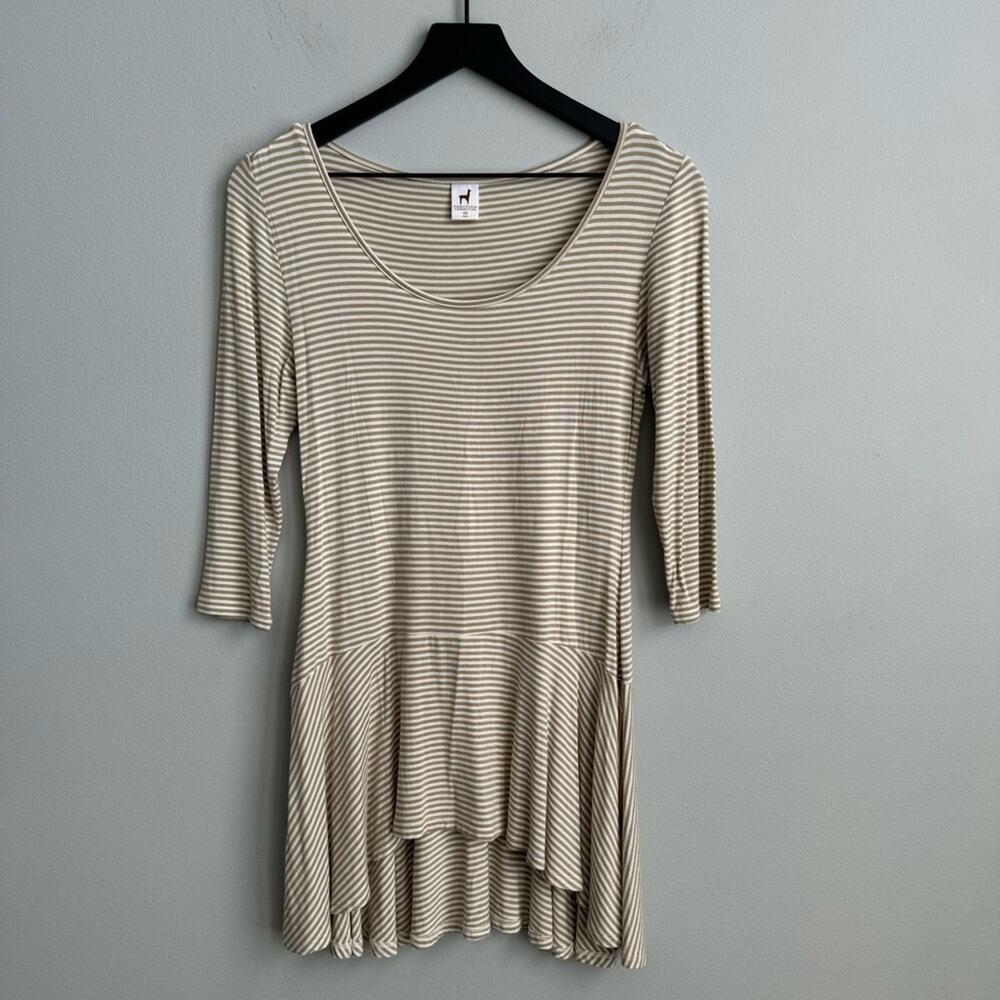 Peruvian Connection Windswept Striped Tunic Top - Picture 2 of 8